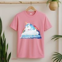Always Be You Unicorn Rainbow Quote T-Shirt thumb 2