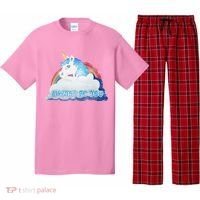 Always Be You Unicorn Rainbow Quote Pajama Set thumb 0