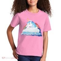Always Be You Unicorn Rainbow Quote Kids T-Shirt thumb 2