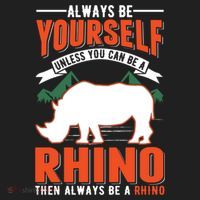 Always Be Yourself Unless You Can Be A Rhino Gift Hat thumb 2
