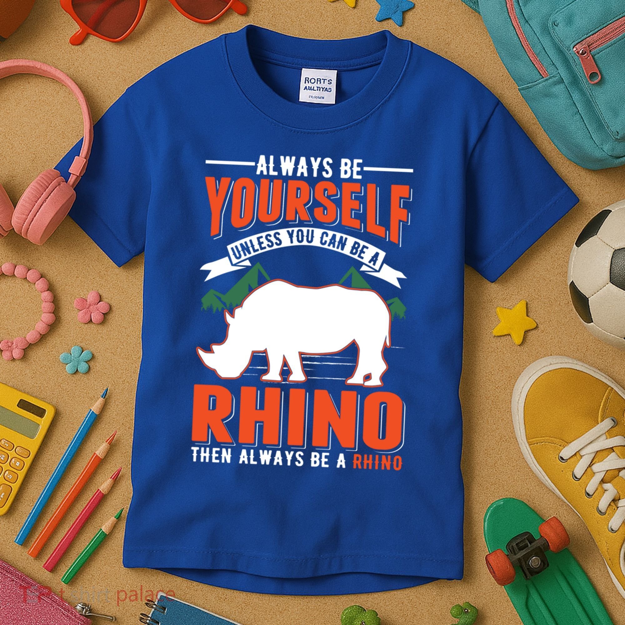 Always Be Yourself Unless You Can Be A Rhino Gift Kids T-Shirt