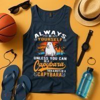 Always Be Yourself Unless You Can Be A Capybara Tank Top thumb 4