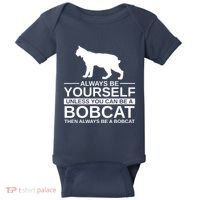 Always Be Yourself Bobcat Baby Bodysuit thumb 0