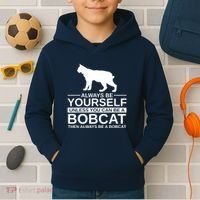Always Be Yourself Bobcat Kids Hoodie thumb 2