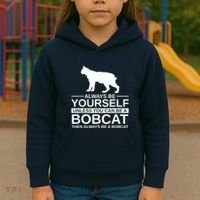 Always Be Yourself Bobcat Kids Hoodie thumb 3