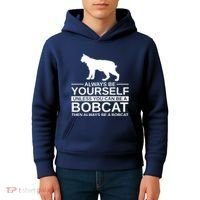 Always Be Yourself Bobcat Kids Hoodie thumb 4