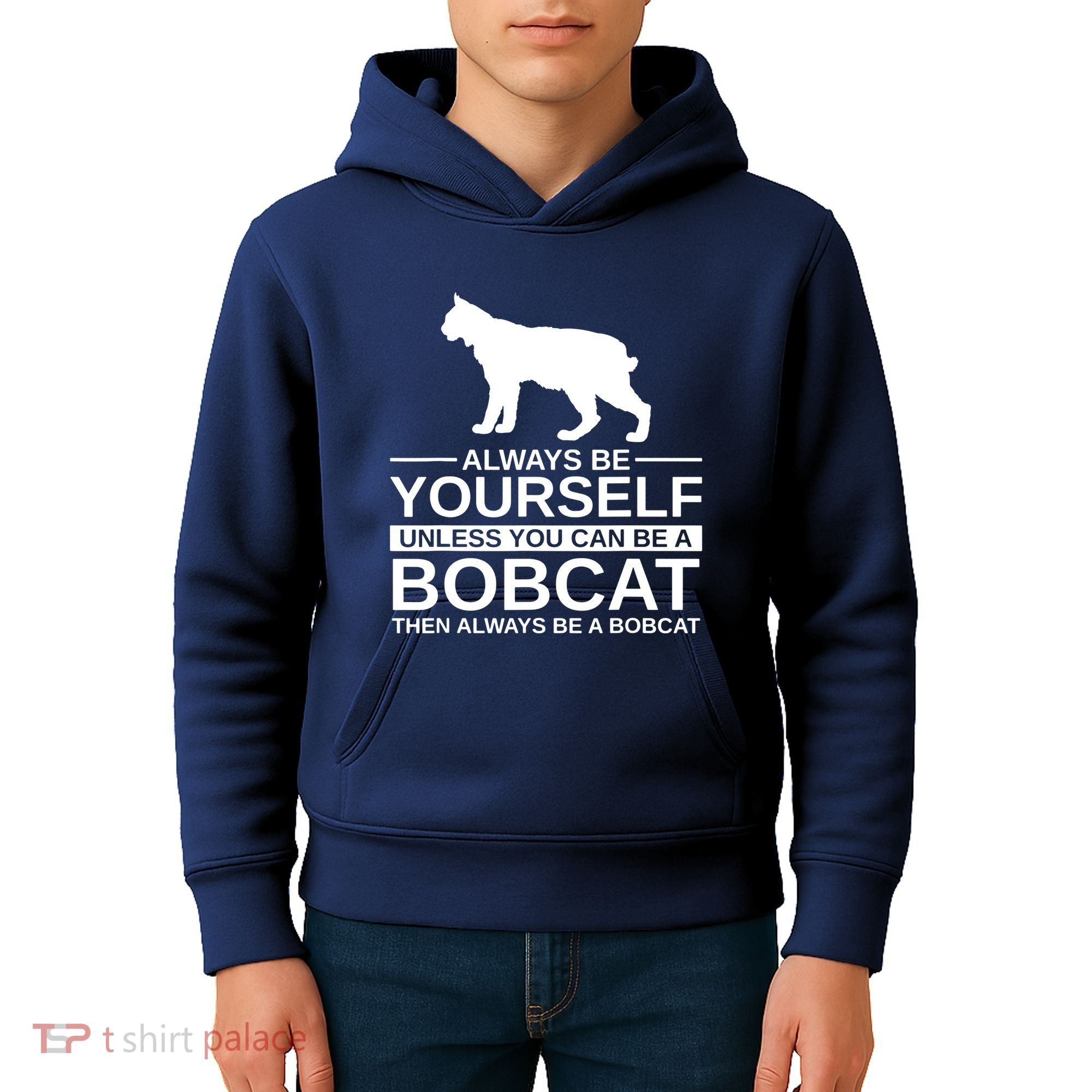 Always Be Yourself Bobcat Kids Hoodie