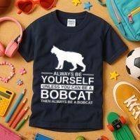 Always Be Yourself Bobcat Kids T-Shirt thumb 3