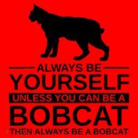 Always Be Yourself Bobcat Santa Hat thumb 1
