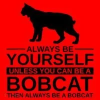 Always Be Yourself Bobcat Santa Hat thumb 1