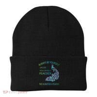 Always Be Yourself Unless You Can Be A Peacock Beanie thumb 0