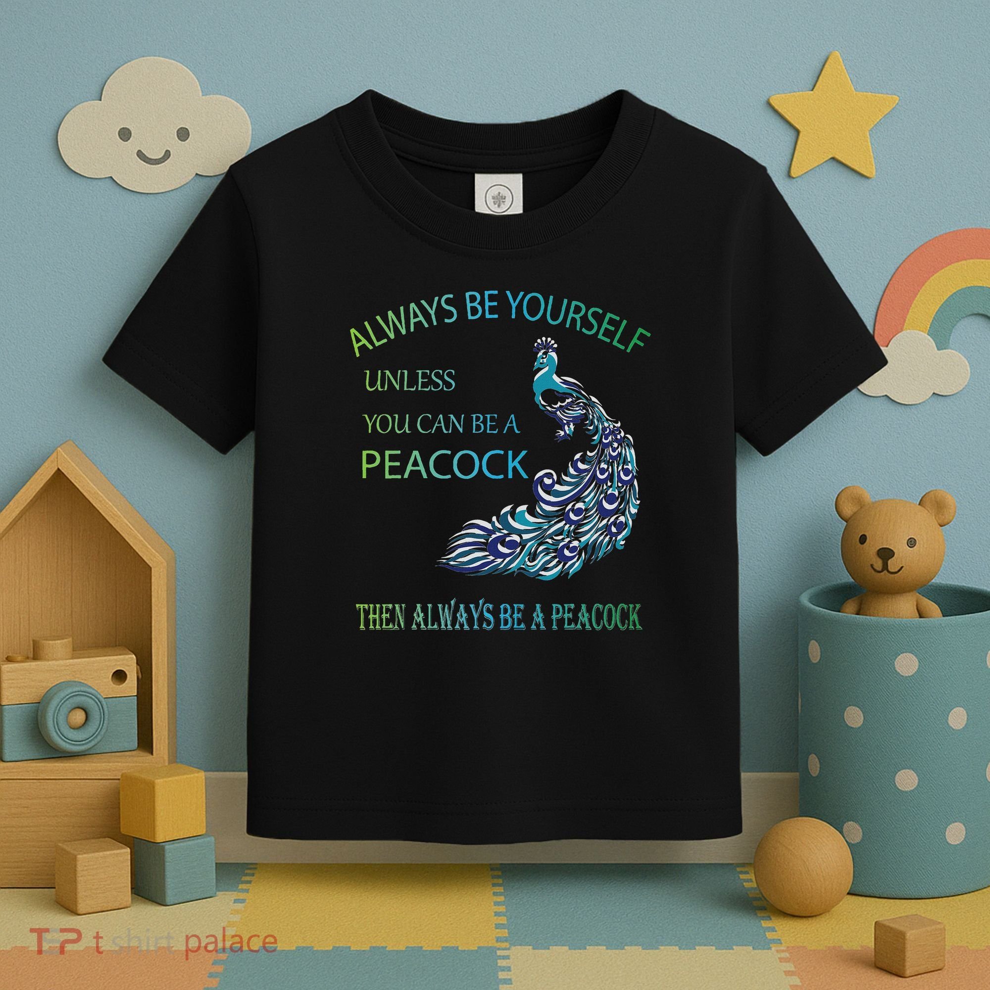Always Be Yourself Unless You Can Be A Peacock Toddler T-Shirt