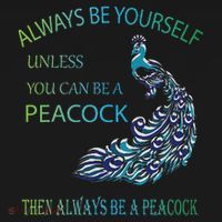 Always Be Yourself Unless You Can Be A Peacock Tote Bag thumb 4