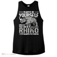Always Be Yourself Unless You Can Be A Rhino Ladies PosiCharge Tri-Blend Wicking Tank thumb 0