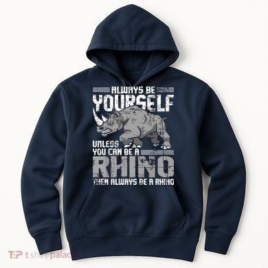 Always Be Yourself Unless You Can Be A Rhino Hoodie
