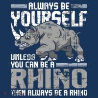 Always Be Yourself Unless You Can Be A Rhino Women's Hoodie thumb 2