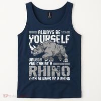 Always Be Yourself Unless You Can Be A Rhino Tank Top thumb 2