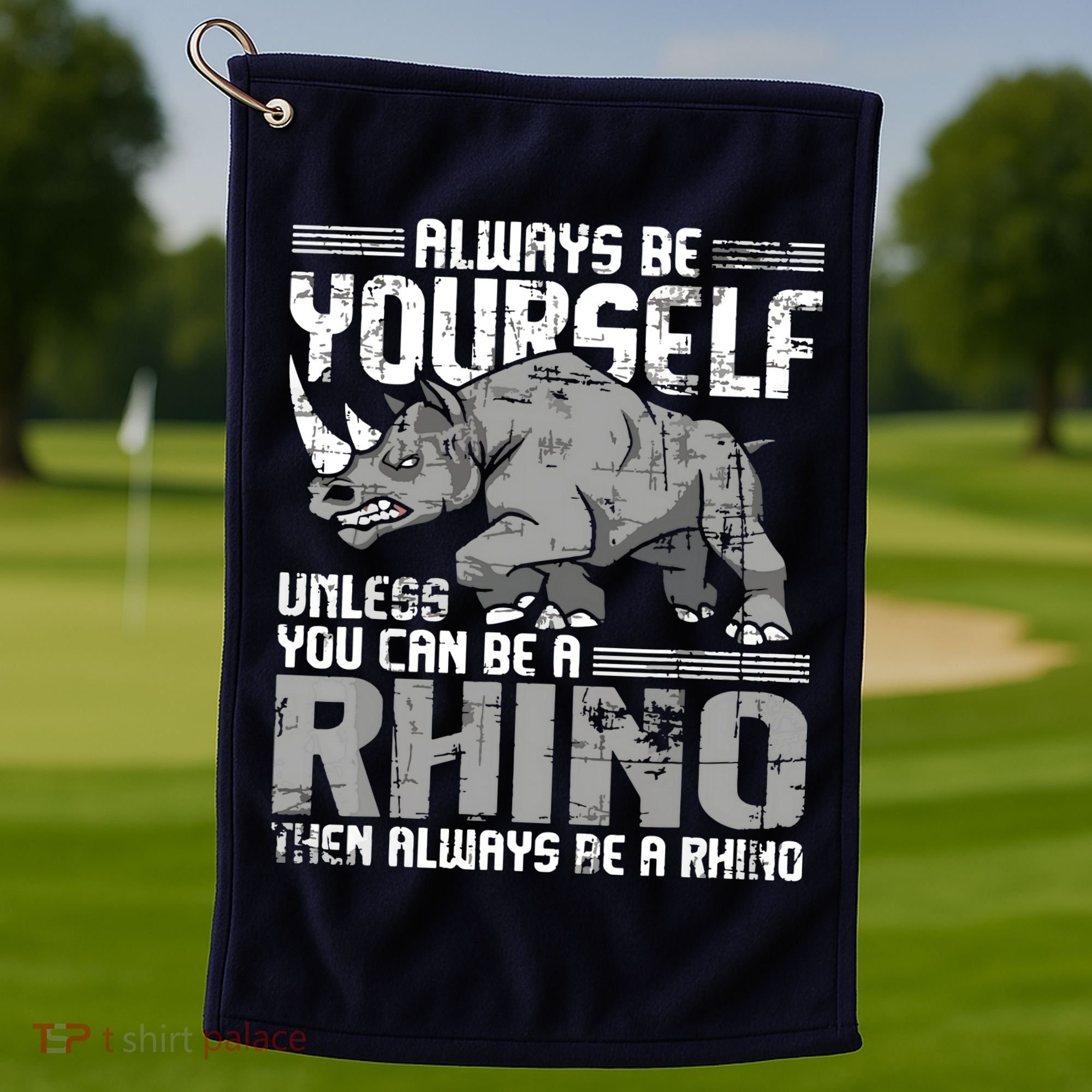 Always Be Yourself Unless You Can Be A Rhino Golf Towel
