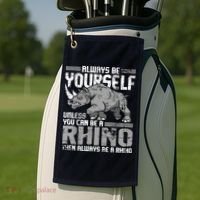 Always Be Yourself Unless You Can Be A Rhino Golf Towel thumb 2