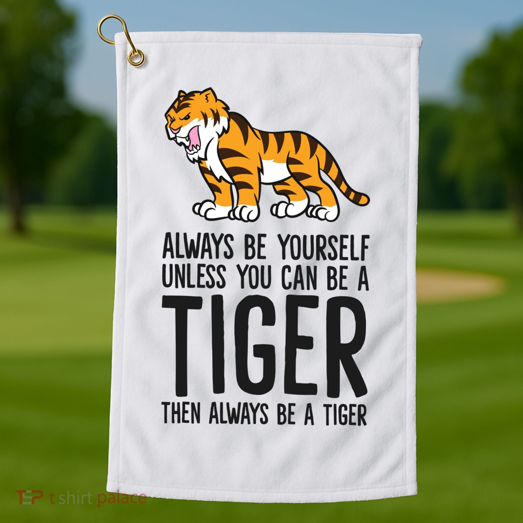 Always Be Yours Unless You Can Be A Tiger Meaningful Gift Golf Towel