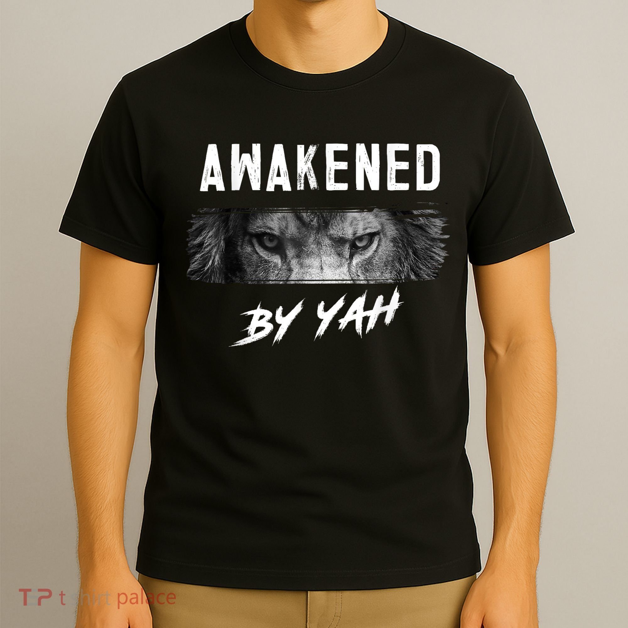 Awakened By Yah Hebrew Israelite Lion Of Judah Jewish T-Shirt