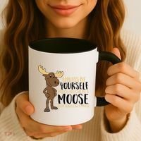 Always Be Yourself Unless You Can Be A Moose Coffee Mug thumb 3