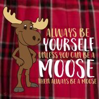 Always Be Yourself Unless You Can Be A Moose Men's Flannel Plaid Pajama Pants thumb 2