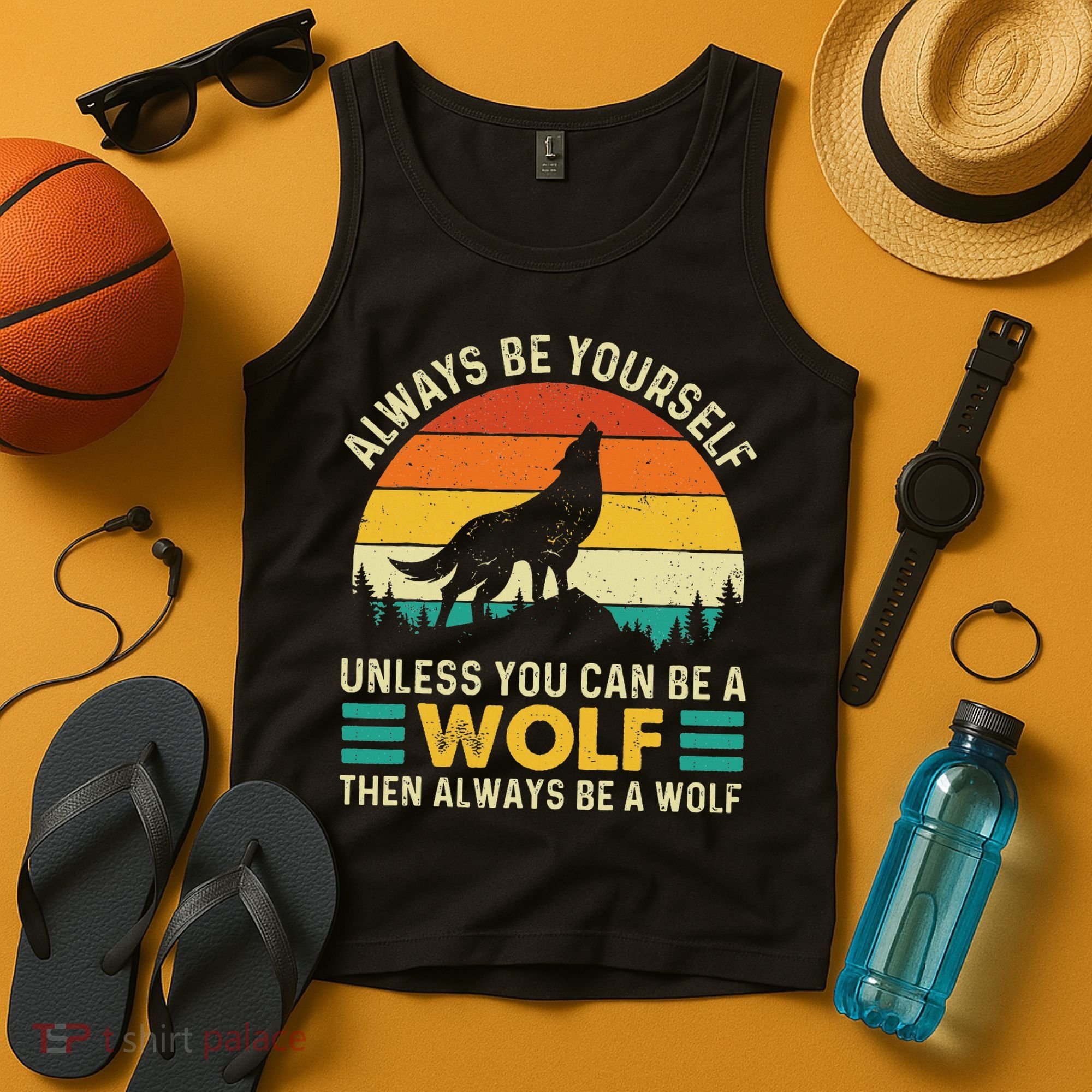 Always Be Yourself Unless You Can Be A Wolf Wolf Lover Tank Top