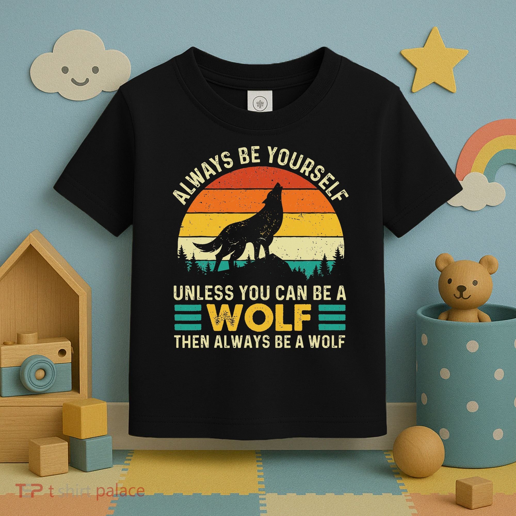 Always Be Yourself Unless You Can Be A Wolf Wolf Lover Toddler T-Shirt
