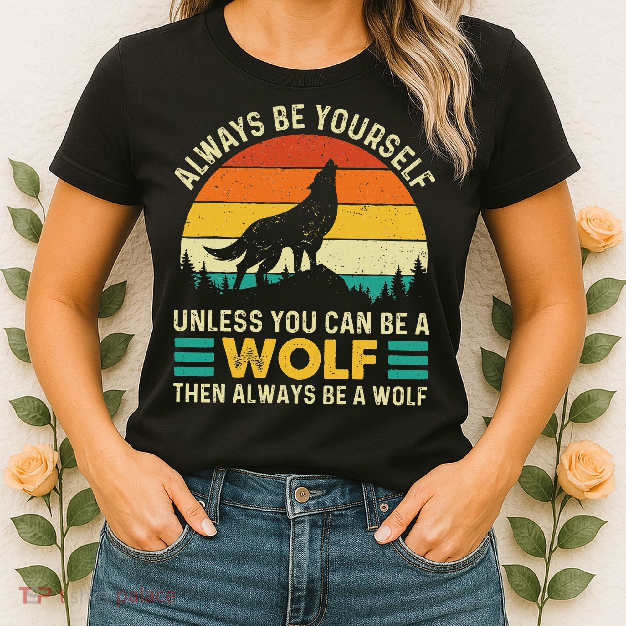 Always Be Yourself Unless You Can Be A Wolf Wolf Lover Women's T-Shirt