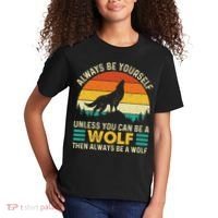 Always Be Yourself Unless You Can Be A Wolf Wolf Lover Kids T-Shirt thumb 2