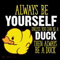 Always Be Yourself Unless You Can Be A Duck Gift Women's Hoodie thumb 2