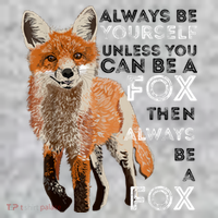Always Be Yourself Unless You Can Be A Fox Shirt Funny Gift Pajama Set thumb 2