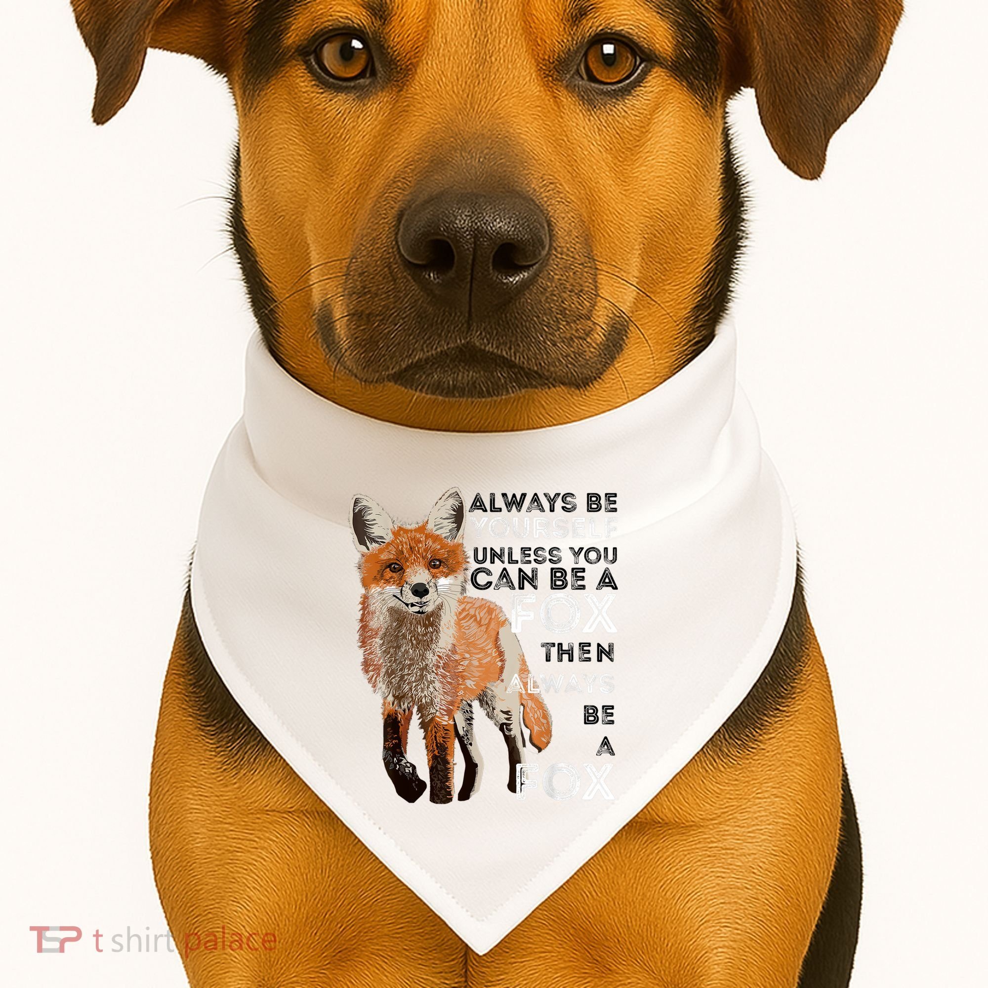 Always Be Yourself Unless You Can Be A Fox Shirt Funny Gift USA-Made Doggie Bandana