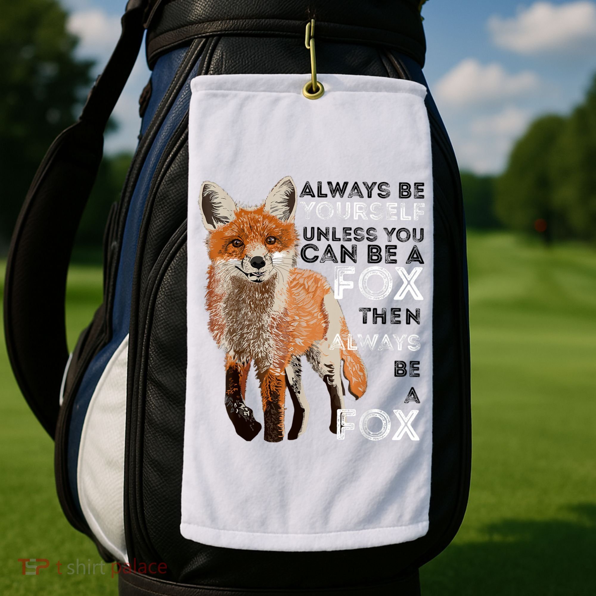 Always Be Yourself Unless You Can Be A Fox Shirt Funny Gift Golf Towel