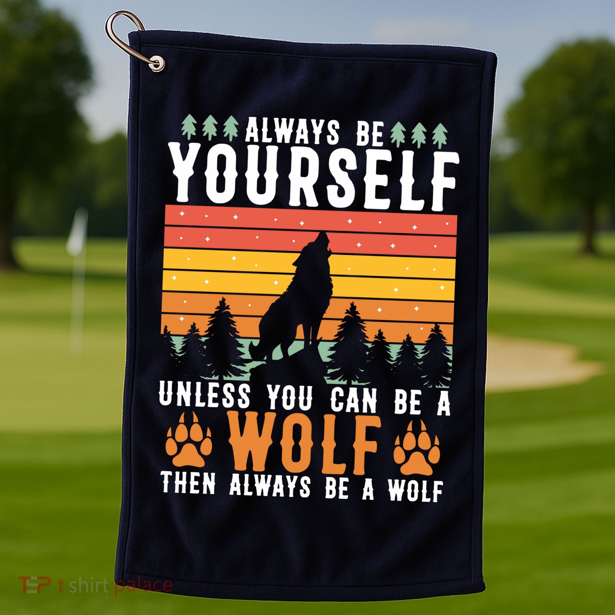 Always Be Yourself Unless You Can Be A Wolf Golf Towel