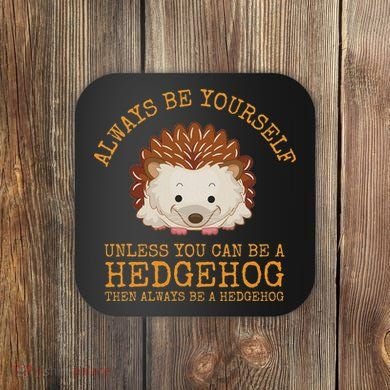 Always Be Yourself Unless You Can Be A Hedgehog Coaster