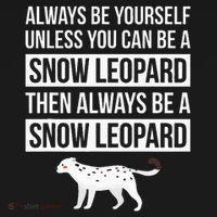 Always Be Yourself Unless You Can Be A Snow Leopard USA-Made Doggie Bandana thumb 2