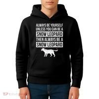 Always Be Yourself Unless You Can Be A Snow Leopard Kids Hoodie thumb 4