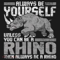 Always Be Yourself Unless Rhinoceros Zoology Rhino Lover Apron thumb 3