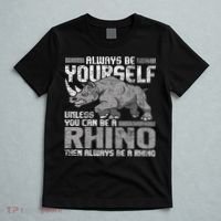 Always Be Yourself Unless Rhinoceros Zoology Rhino Lover T-Shirt thumb 5