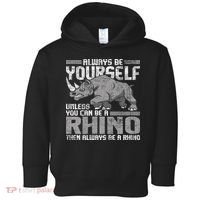 Always Be Yourself Unless Rhinoceros Zoology Rhino Lover Toddler Hoodie thumb 0