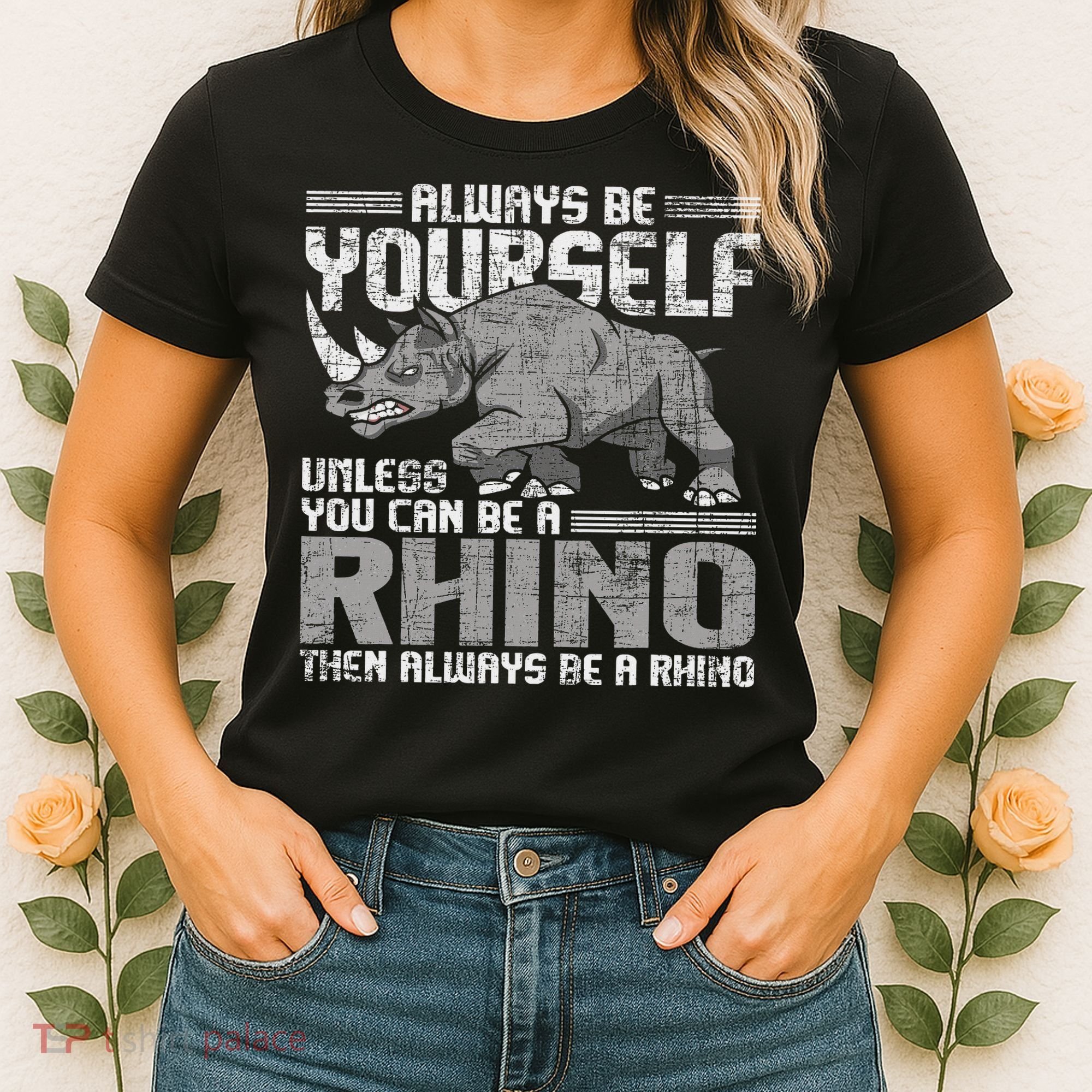 Always Be Yourself Unless Rhinoceros Zoology Rhino Lover Women's T-Shirt