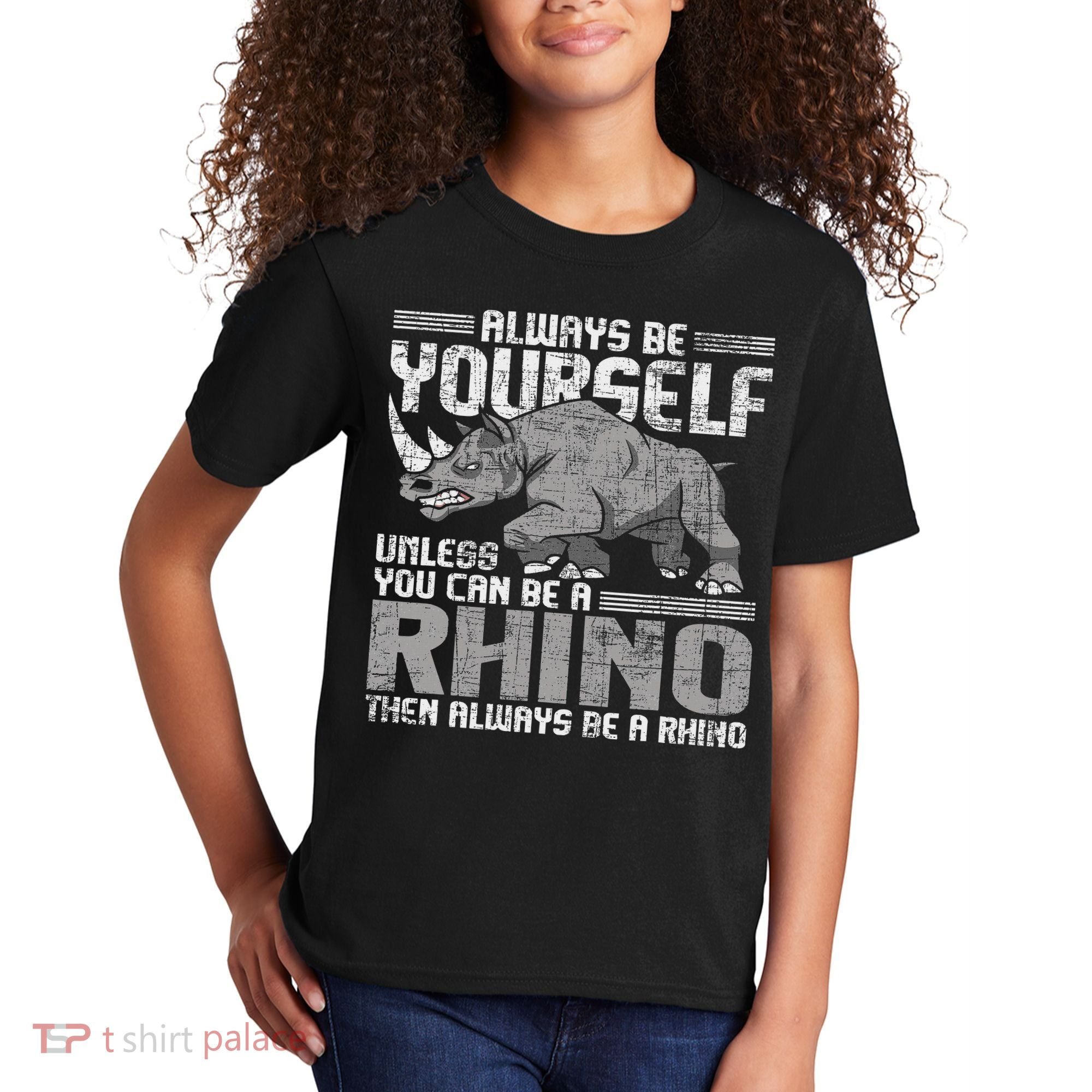 Always Be Yourself Unless Rhinoceros Zoology Rhino Lover Kids T-Shirt