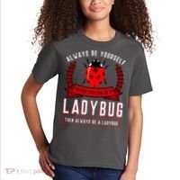 Always Be Yourself Ladybug Gift Kids T-Shirt thumb 2