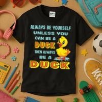 Always Be Yourself Unless You Can Be A Duck Kids T-Shirt thumb 3