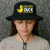 Always Be Yourself Unless Duck Funny Women Bucket Hat thumb 3