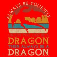 Always Be Yourself Unless You Can Be A Dragon Funny Dragon Santa Hat thumb 1