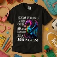 Always Be Yourself Unless You Can Be A Dragon Kids T-Shirt thumb 3