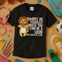 Always Be Yourself Unless You Can Be A Lion Kids T-Shirt thumb 3